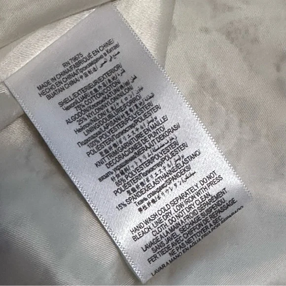 Ivory Lace Trench Coat - Picture 6 of 6